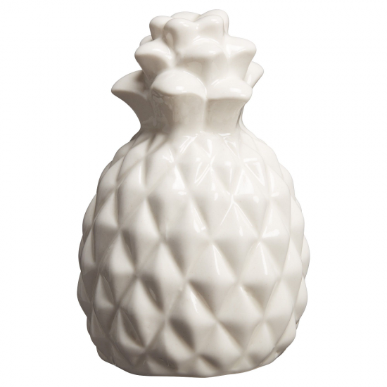 Ananas Ozdobny Biały, Mini Dekoracja, Skandynawski Styl.